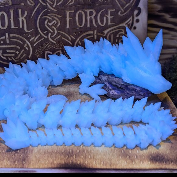 Crystal Dragon Flexible Articulated Fidget Toy 3D Printed - Picture 13 of 13